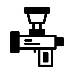 spray gun. This is a vector single icon with a semi solid style. perfect for any purpose, such as website design, mobile app design, logo design, pattern design, etc.