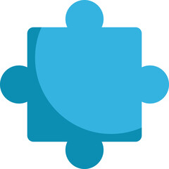 Puzzle - flat icon - illustration