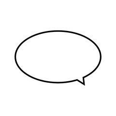 Speech bubbles on transparent background