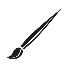 Drawing Simple trendy paint brush flat style icon vector design symbol illustration.