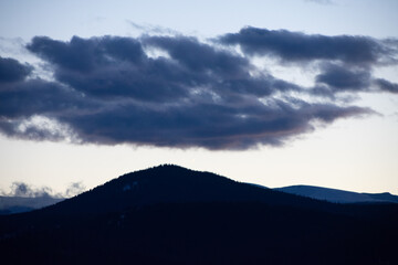 Last light over the rockies