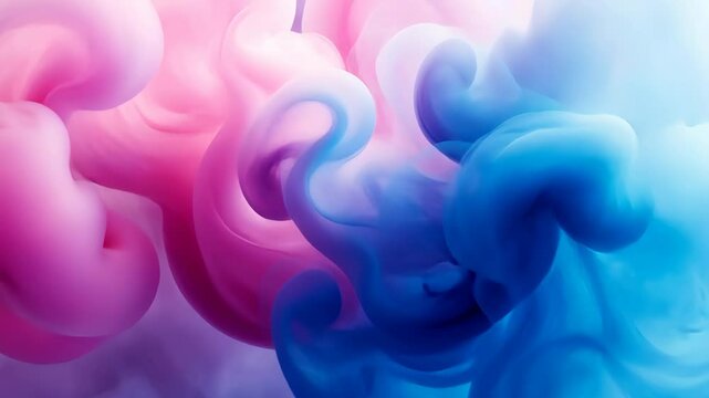 abstract pink and blue cloudscape with soft edges, dreamy and surreal, isolated pastel background, soothing colors, gentle and relaxing atmosphere