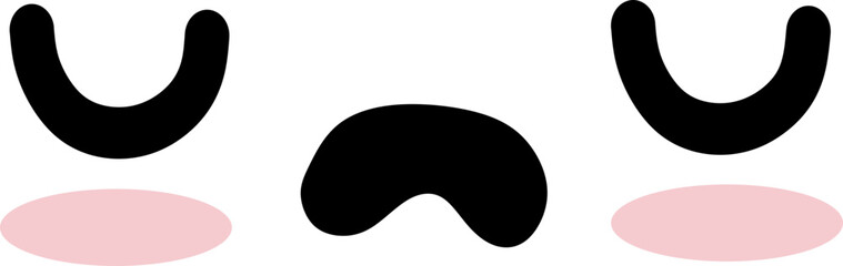 Vector Cute Emoticon Element Set