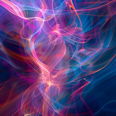 Abstract Vibration: A Dynamic Representation of Waves and Energy through Color and Light