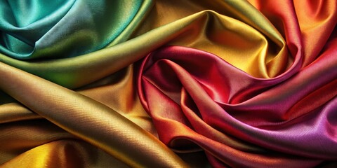 Silk Canvas with Rich Hues, natural fibers, silk texture,  natural fibers