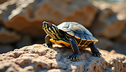 Obraz premium turtle on the rocks
