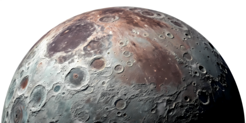 A half moon, transparent background