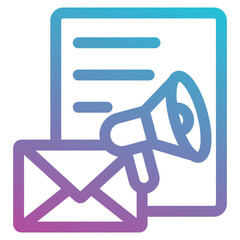 newsletter icon element for design