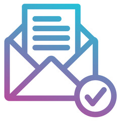 Mail icon element for design