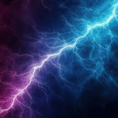 Purple and Blue Lightning Storm