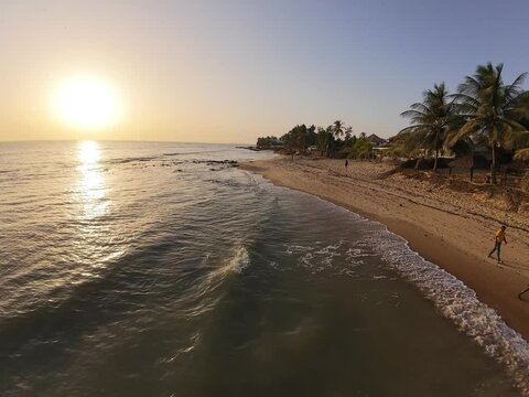 sunset on the beach Mbur Saly