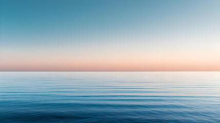 Obraz premium Peaceful Sunset Over Calm Ocean