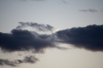 dark clouds at last light