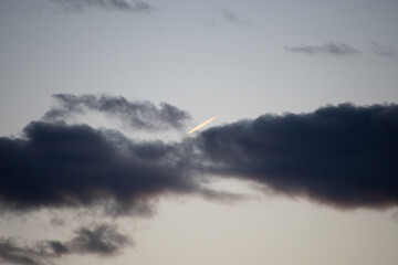 dark clouds at last light