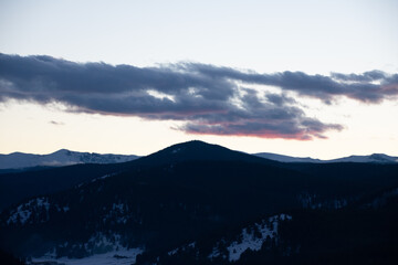 dark clouds at last light