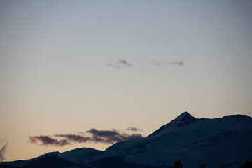 dark clouds at last light