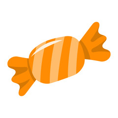 Orange candy vector illustration