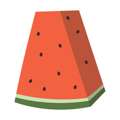 Slice of watermelon illustration
