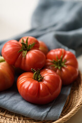 Fresh organic Italian tomato food ingredient healthy vegetable