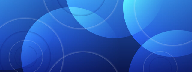 blue circle modern abstract geometric background with clean shapes and stylish vector illustration