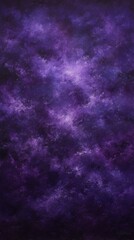 Purple Cosmic Nebula Painting Art