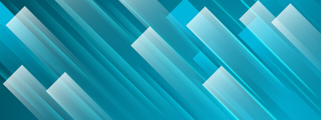 Obraz premium blue and white gradient minimal abstract geometric background vector illustration