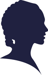 Woman Silhouette Vector Element Set