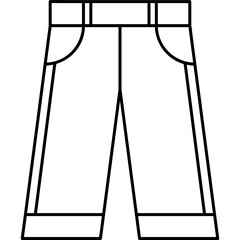 icon - flashion clothes - black outline