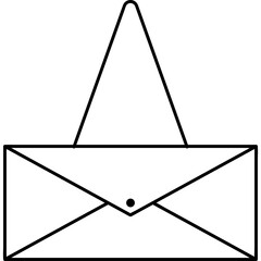 icon - flashion clothes - black outline