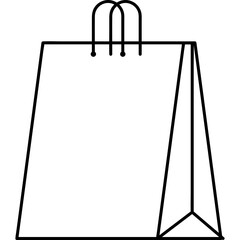 icon - flashion clothes - black outline