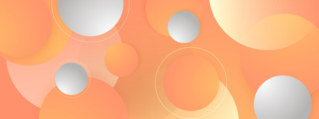 abstract peach and white gradient geometric background vector illustration