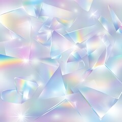 Obraz premium Iridescent Crystal Fragments Background