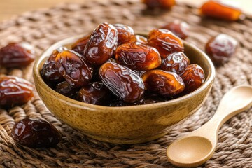Bowl of dried dates