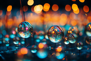 enchanting dance of raindrops transforms mundane landscapes into kaleidoscopic mirrors, conjuring a realm that is simultaneously recognizable and dreamlike