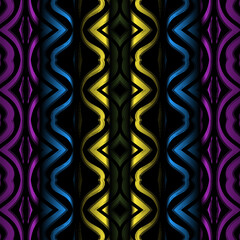 Obraz premium seamless square pattern Traditional Indonesian batik for decorating tile designs, walls, floors and commercial textile products 