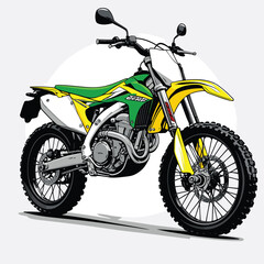 Fototapeta premium motorcross vector for graphic design