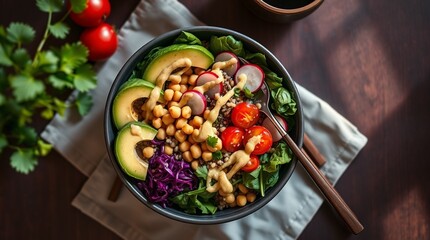 Bowl with Quinoa and Chickpeas &ndash; AI Generated