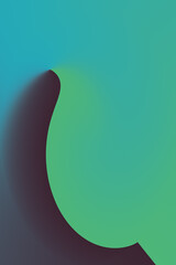 abstract green background with waves