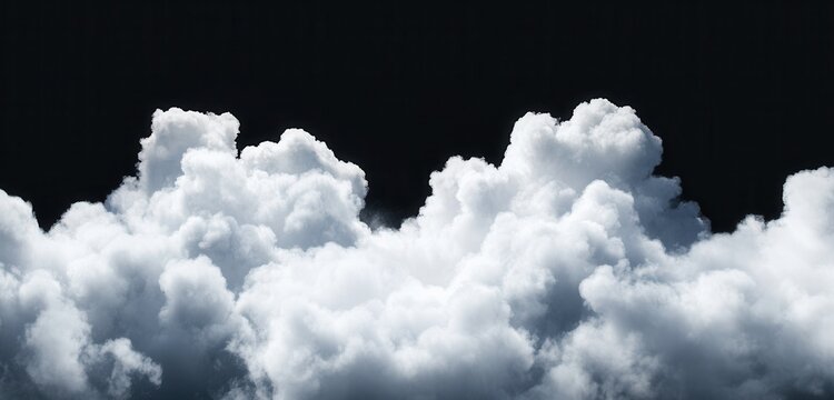 Dramatic clouds against a dark sky create a striking contrast.