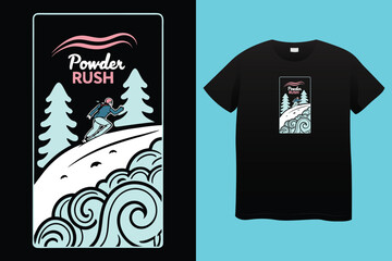 T shirt design don't follow me, I do stupid things with man snowboarding vintage illustration