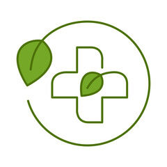 Ecology and Nature Green Icon. Concept of Green Technology, Climate Change, Environmental Sustainability Symbol in Minimal Style. Editable Stroke Vector Illustration Line Icon
