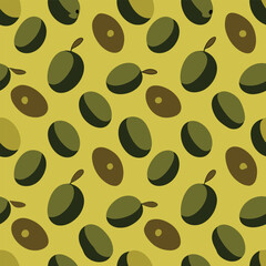 Olive Seamless Pattern: Perfect for Nature-Inspired Creations