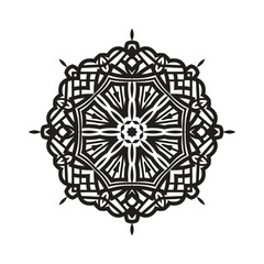 Fototapeta premium Ornate symmetrical mandala design