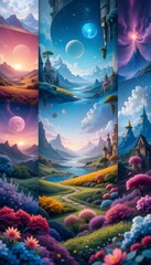 Paisajes de Fantas&iacute;a

