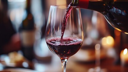 Elegant wine dinner with gourmet food and fine dining ambience