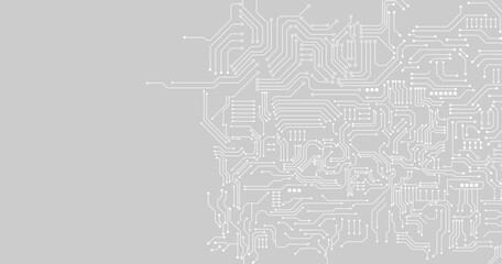 Hi-tech technology concept. Abstract background with technology circuit board texture