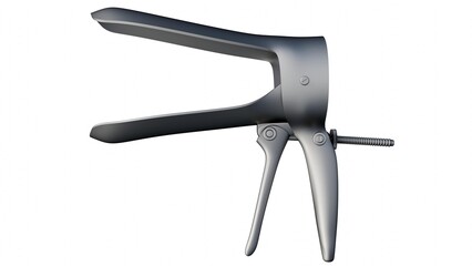 A 3d rendering of vaginal speculum, commonly used during gynecological examinations to visualize the cervix and vaginal walls.