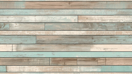 Vintage Pastel Wooden Plank Background with Distressed Texture