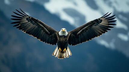 Obraz premium Majestic Eagle in flight for International day of Wildlife Conservation