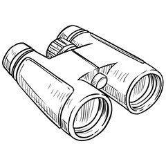 binocular handdrawn illustration